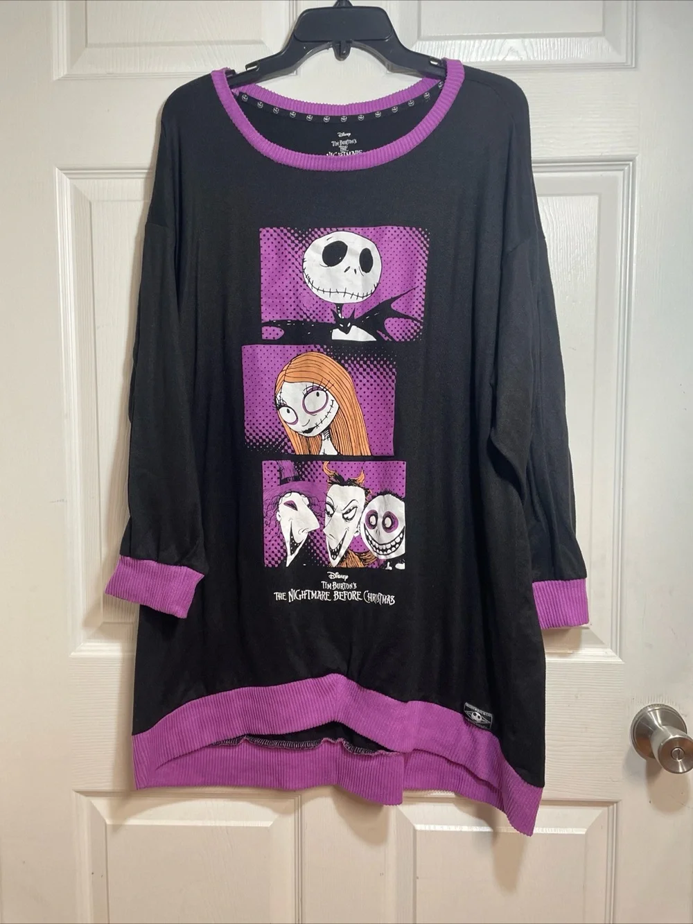 The Nightmare Before Christmas Black & Purple Graphic Top - Picture 5 of 7